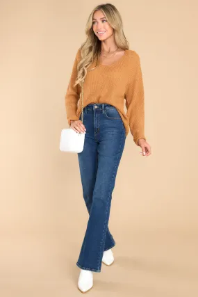 All That You Need Camel Sweater