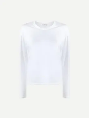 Boxy L/S Tee in White