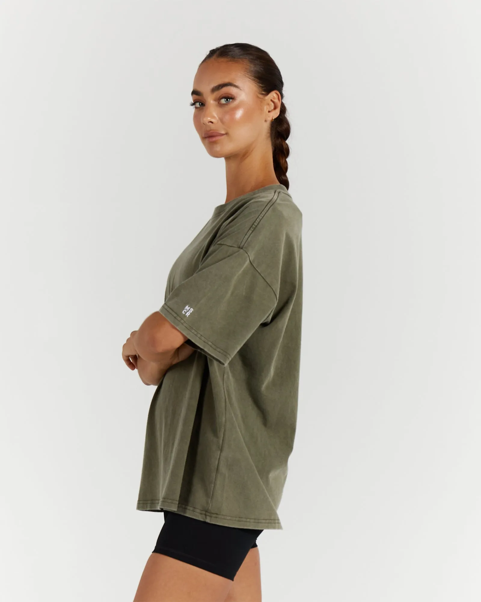 BOYFRIEND TEE - WASHED KHAKI