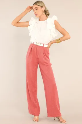 Business Girl Porcelain Rose Pink Pants