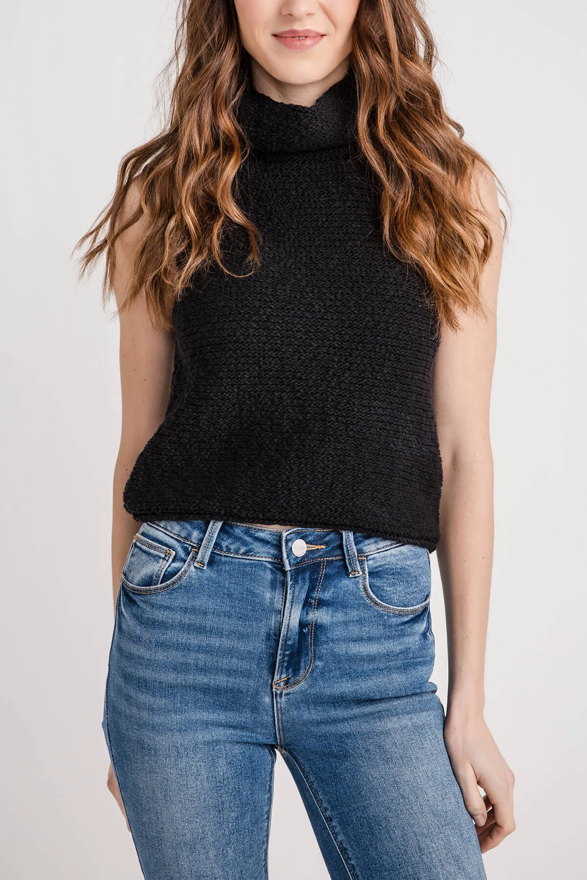 By Together Sleeveless Mockneck Sweater