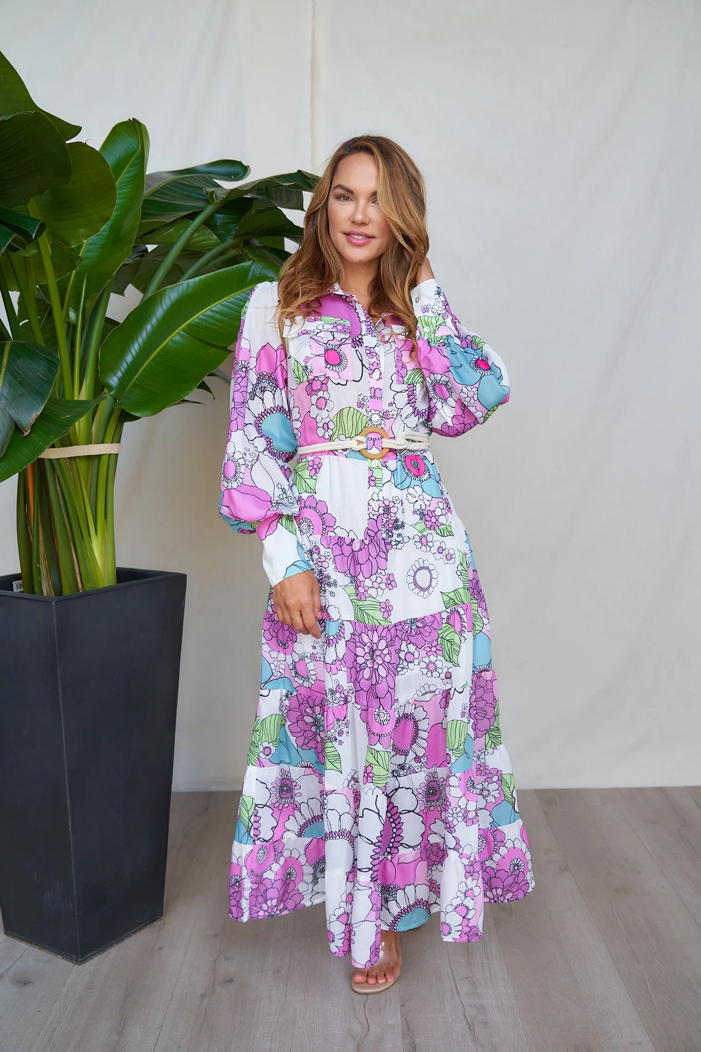 CAPRI Floral Print Maxi Dress