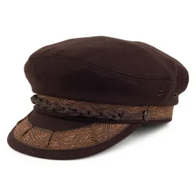 Classic Wool Greek Fisherman Cap - Brown