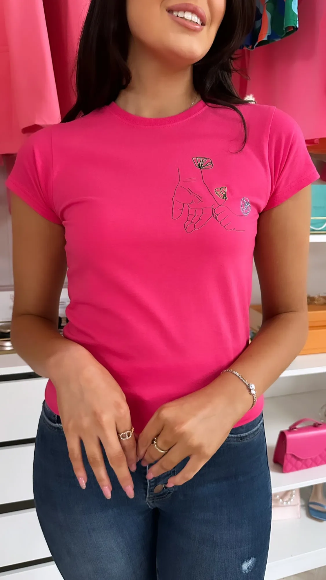 Cliona's Foundation Charity Tee - Hot Pink