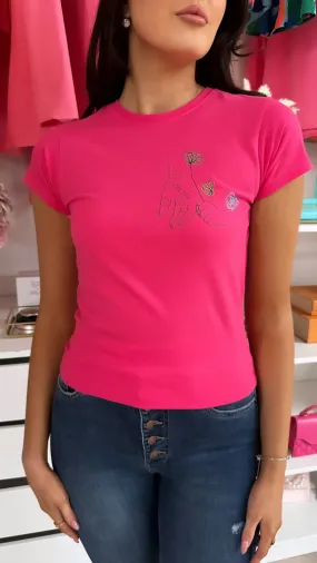 Cliona's Foundation Charity Tee - Hot Pink