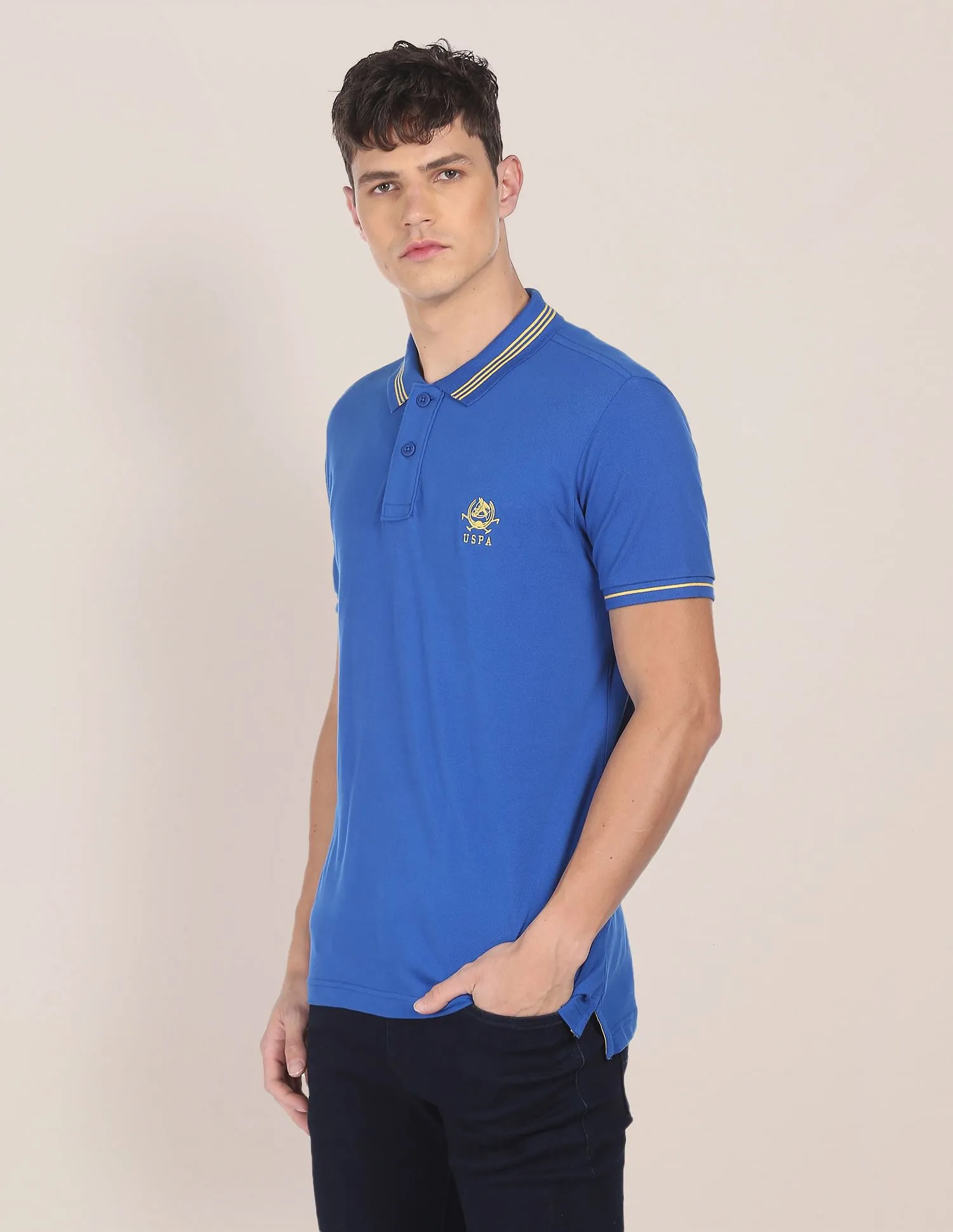 Cotton Solid Polo Shirt