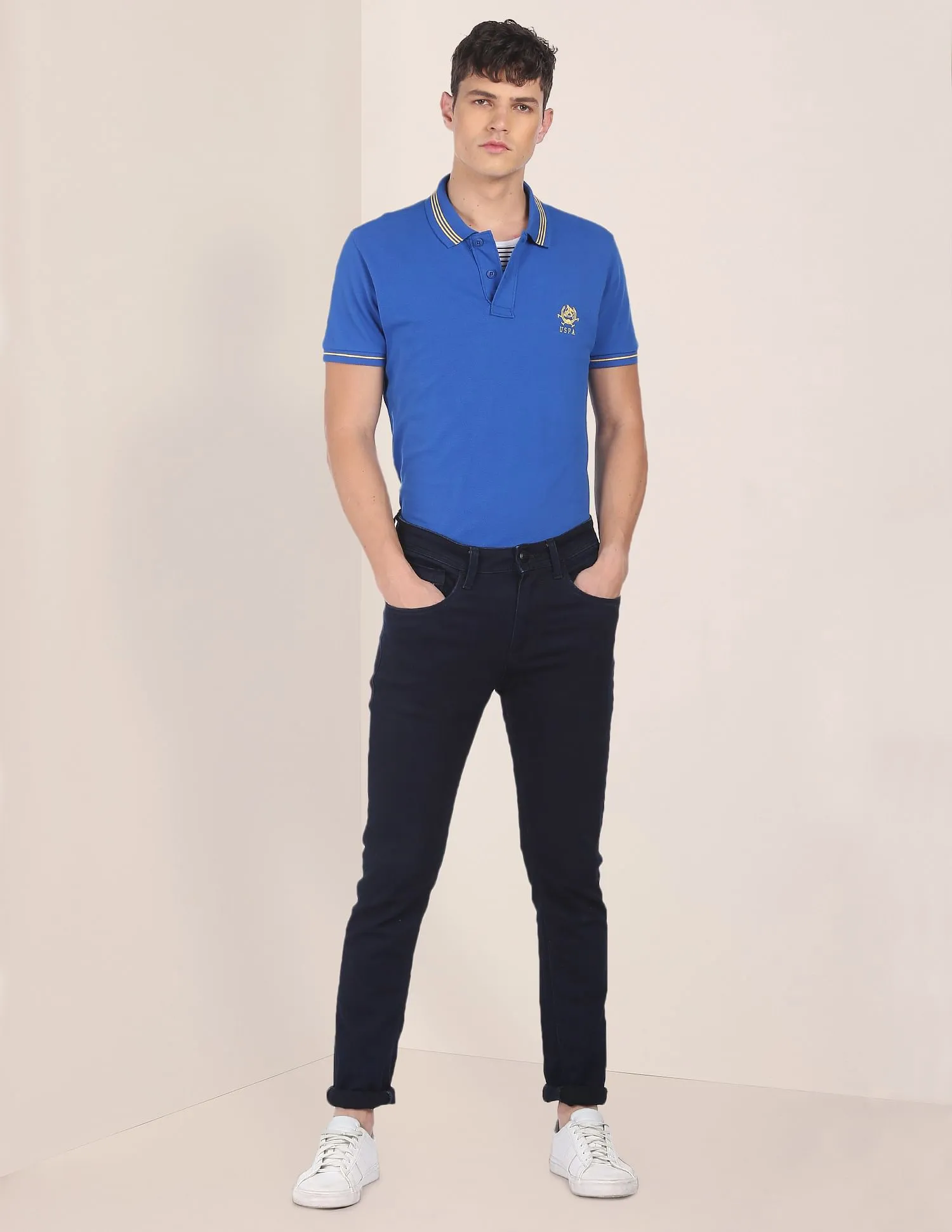 Cotton Solid Polo Shirt