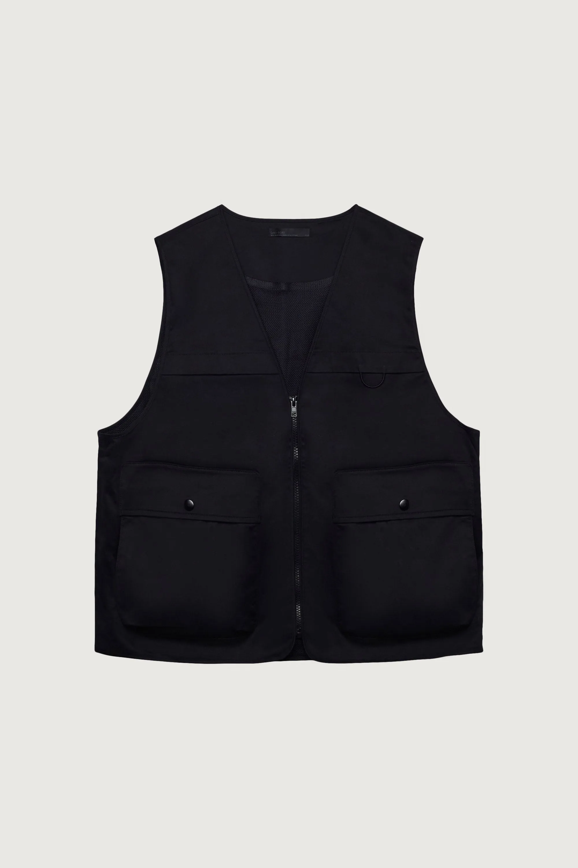 COTTON-TWILL CARGO UTILITY VEST