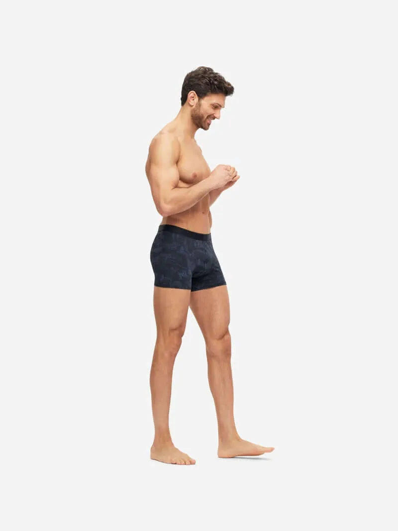 Derek Rose Men's Boxer Briefs Tolie 7 Pima Cotton Stretch Navy