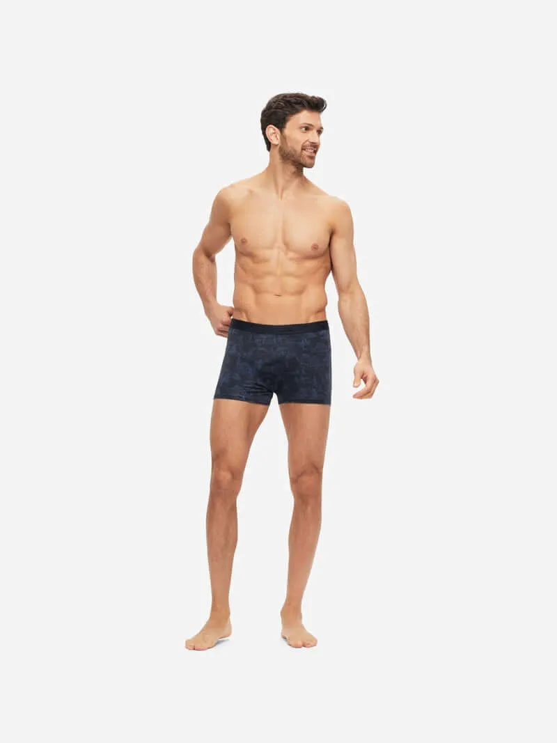 Derek Rose Men's Boxer Briefs Tolie 7 Pima Cotton Stretch Navy