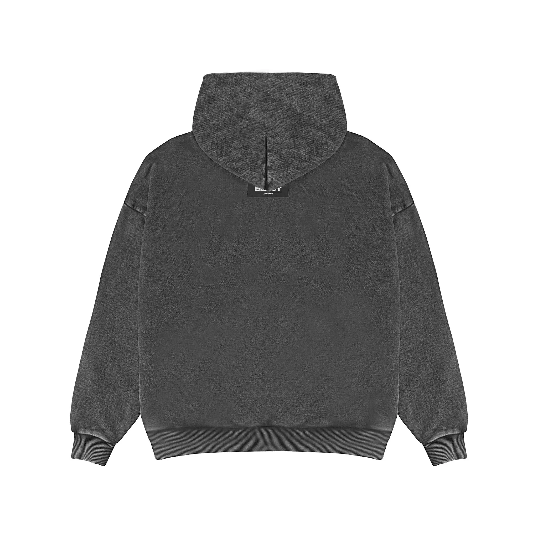 DOLLAR BILL HOODIE - BLACK PIGMENT DYE