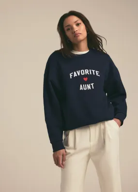 FAVORITE AUNT HEART LOGO SWEATSHIRT