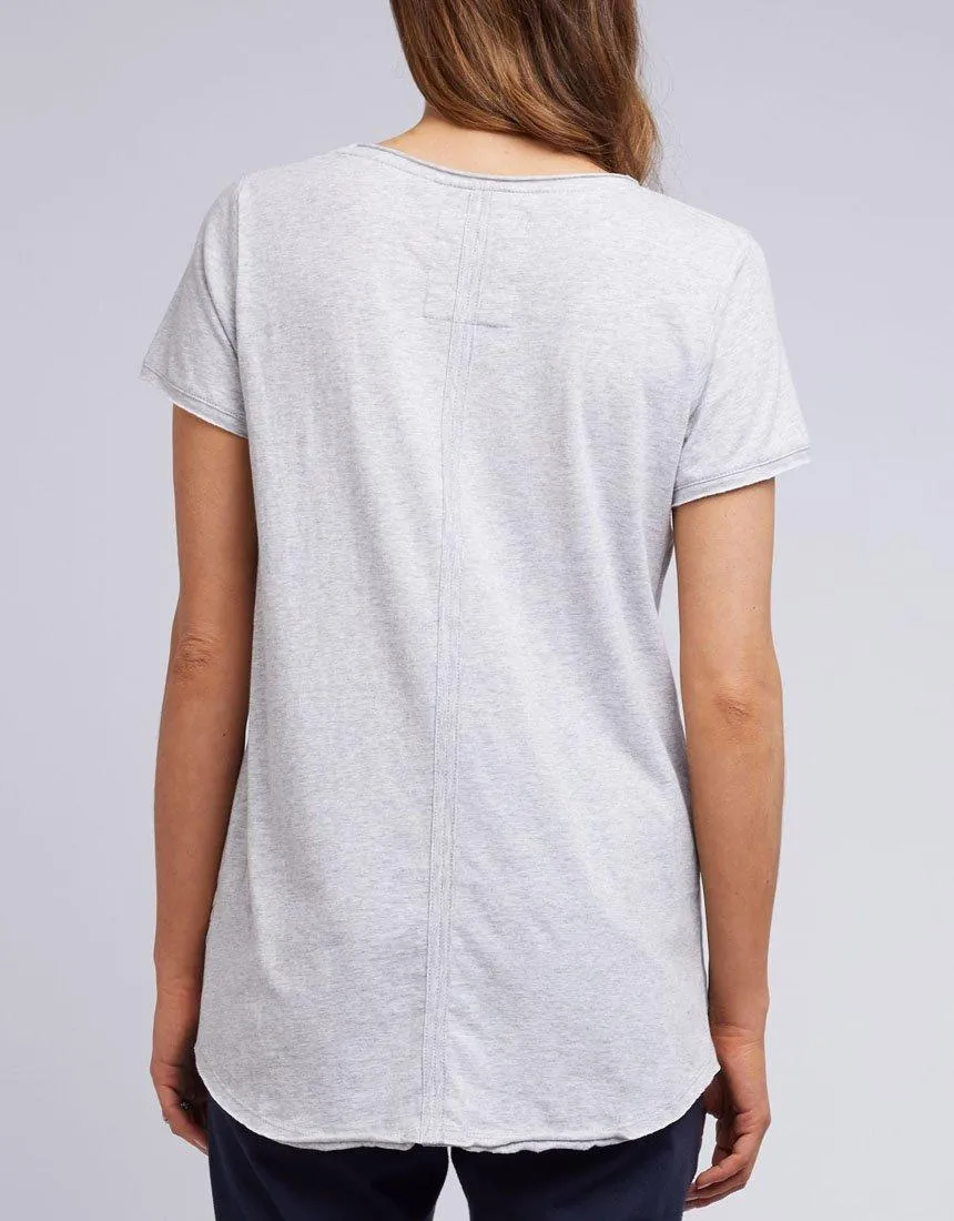 Fundamental Vee Tee - Grey Marle