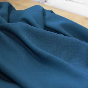 Églantine & Zoé - Petrol Blue Viscose Crepe Fabric