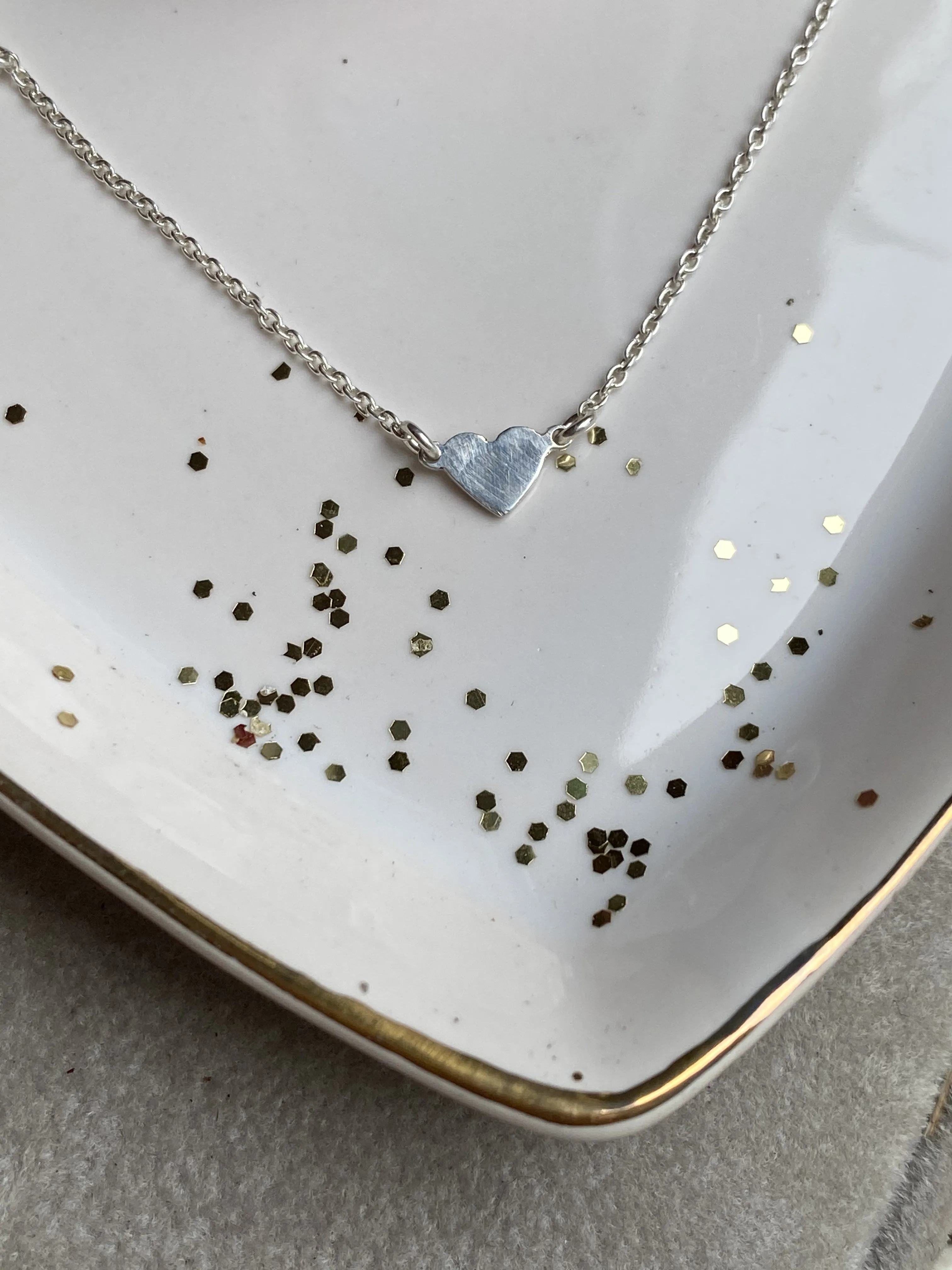 Heart Initial Letter Necklace