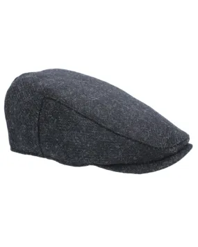 Heather Selby Twill Tweed Flat Cap