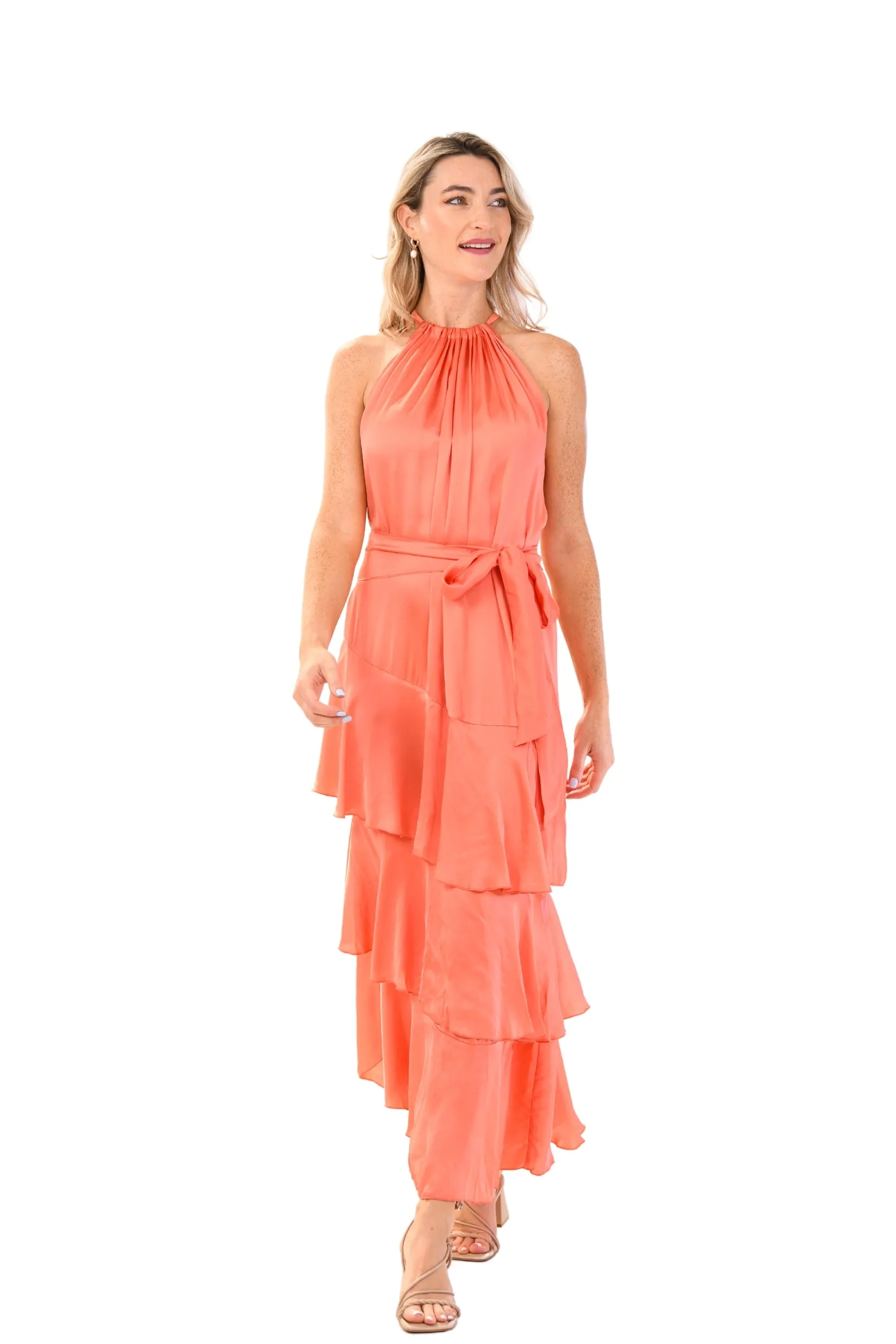 Heidi Dress / Coral