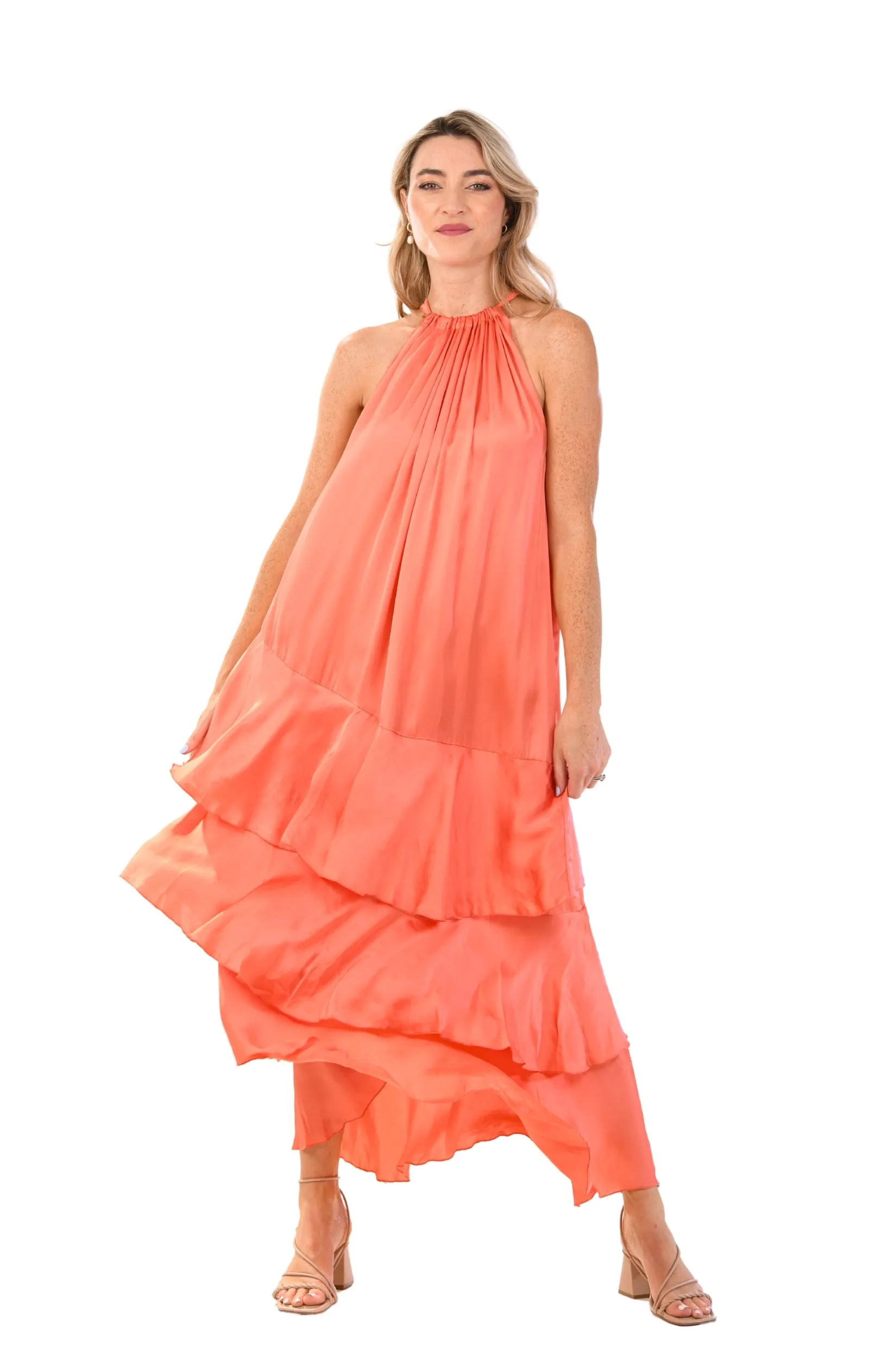 Heidi Dress / Coral