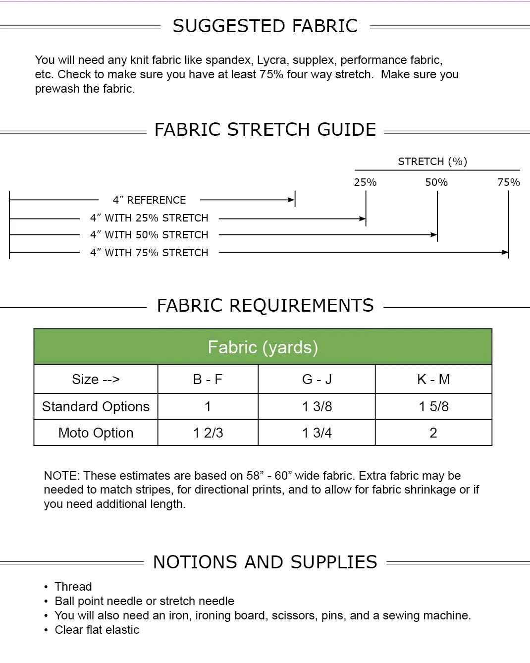 Inspire Tights PDF Sewing Pattern Sizes B-M