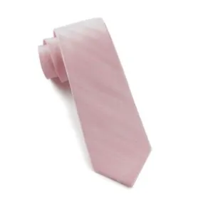 Invisible Baby Pink Striped Necktie