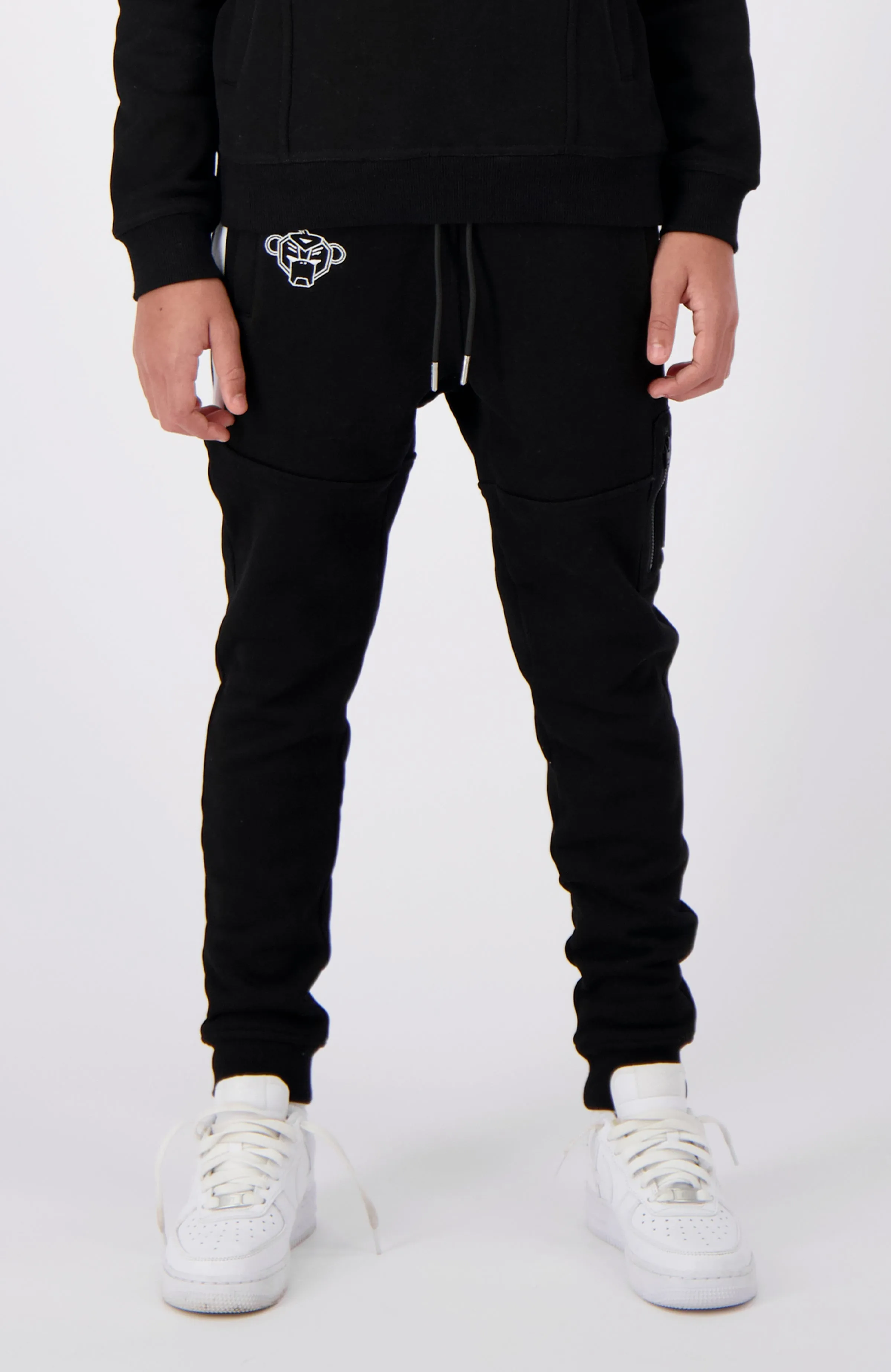 JR. STRIPE SWEATPANTS | Black