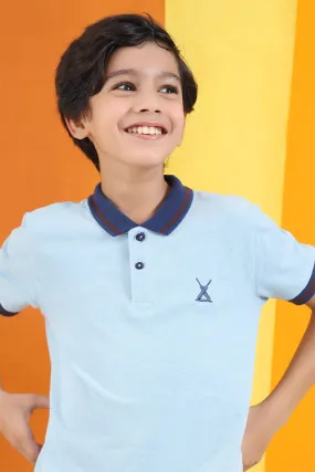 Kids Polo With Contrast Collar