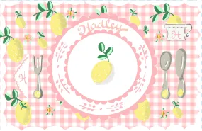 Laminated Placemat - Lemon