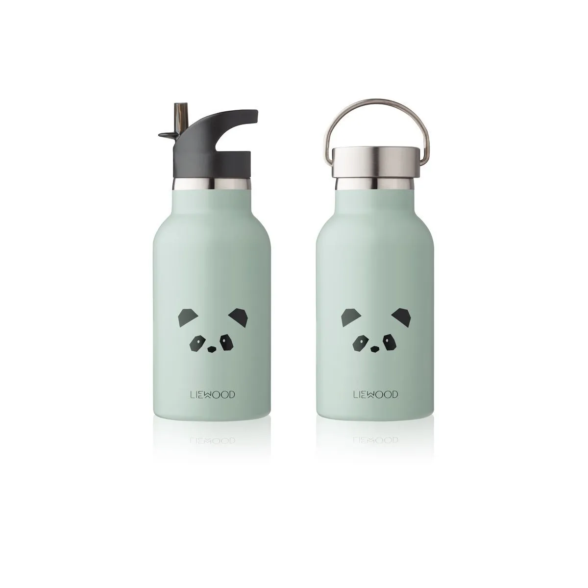 Liewood Anker Water Bottle - Panda Dusty Mint