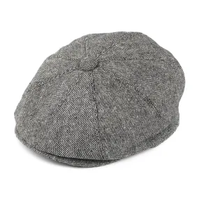 Marl Tweed Newsboy Cap Black Wholesale Pack