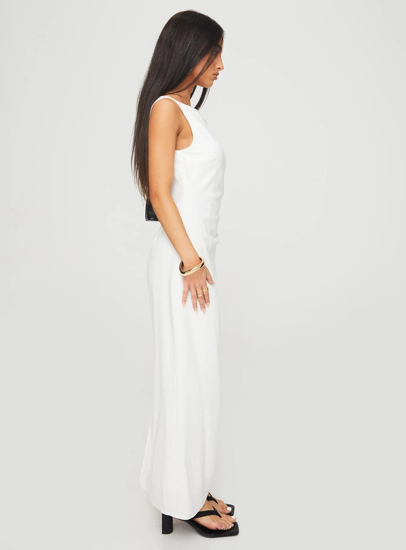 Mocca Maxi Dress White