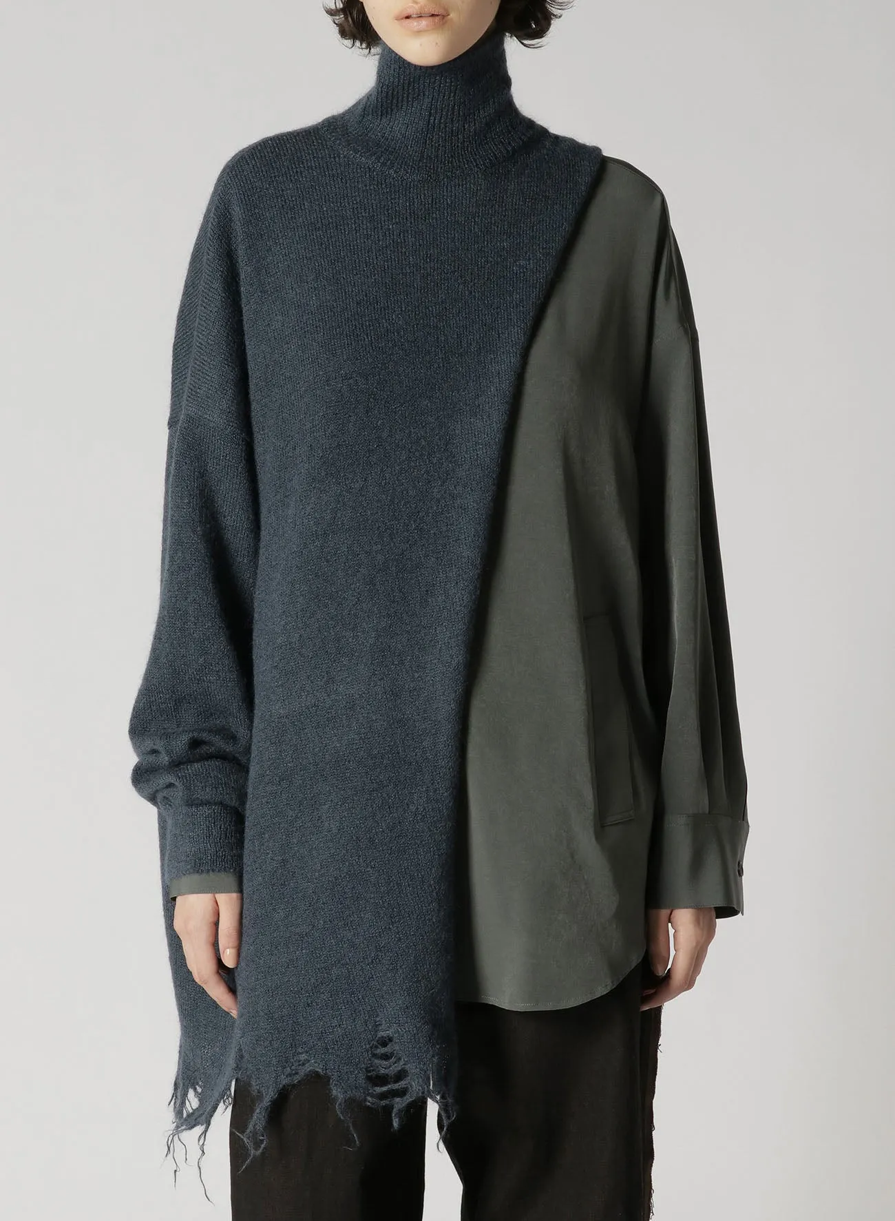 MOHAIR BLEND TURTLENECK