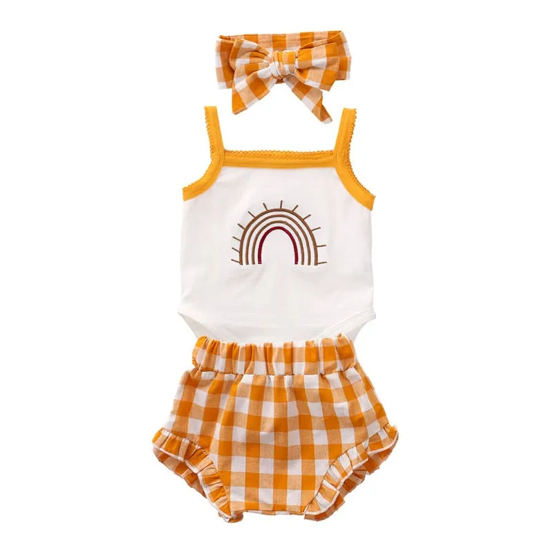 Newborn Baby Girls Summer Clothes Cotton Outfits