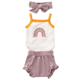 Newborn Baby Girls Summer Clothes Cotton Outfits