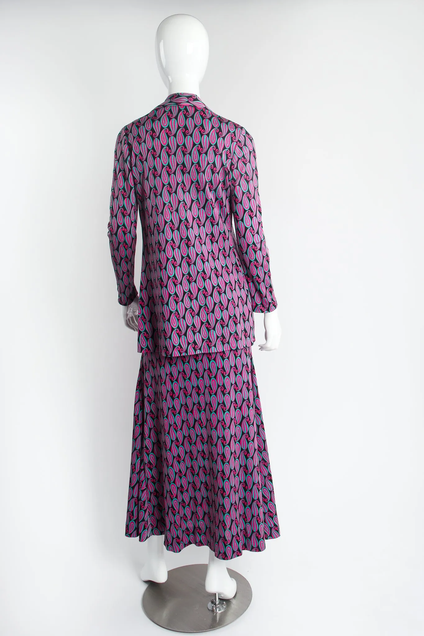 Paisley Jersey Maxi Dress & Jacket Set