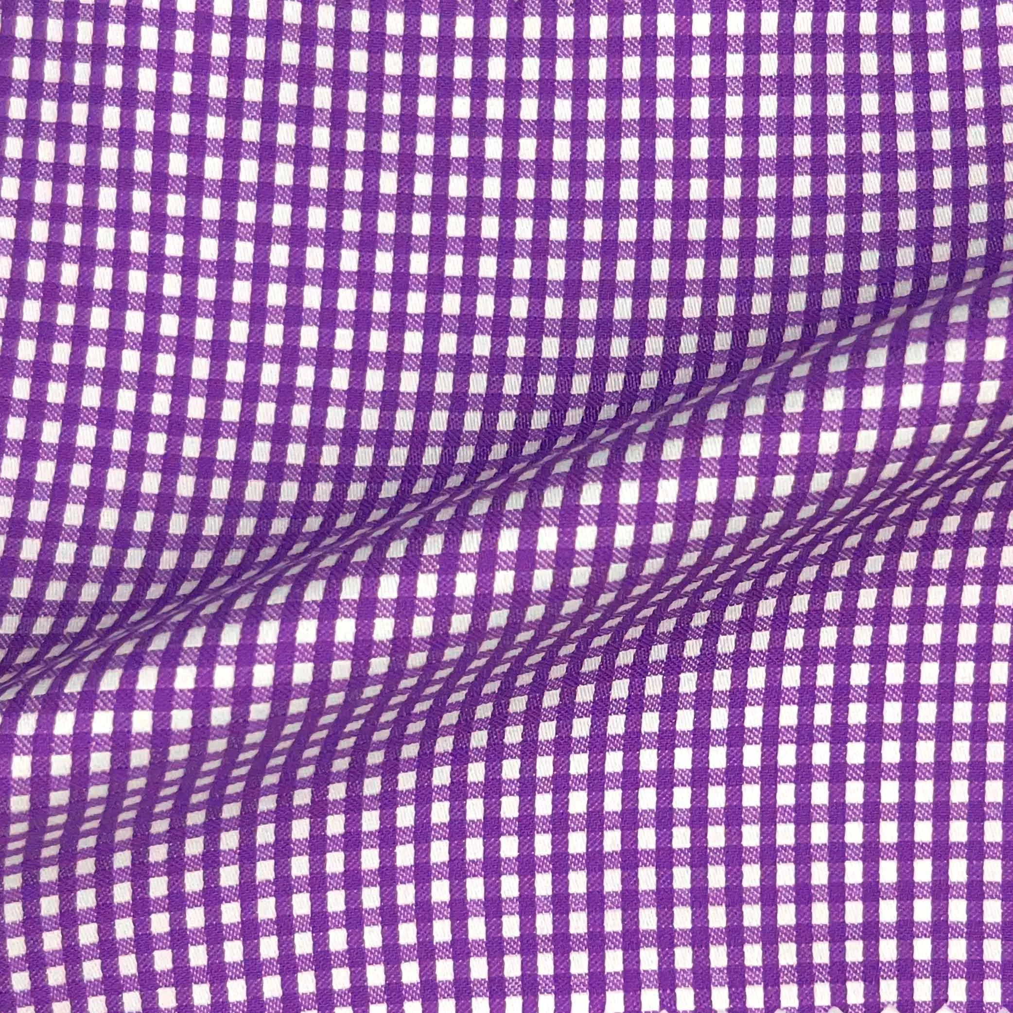 Purple Mini Gingham Check