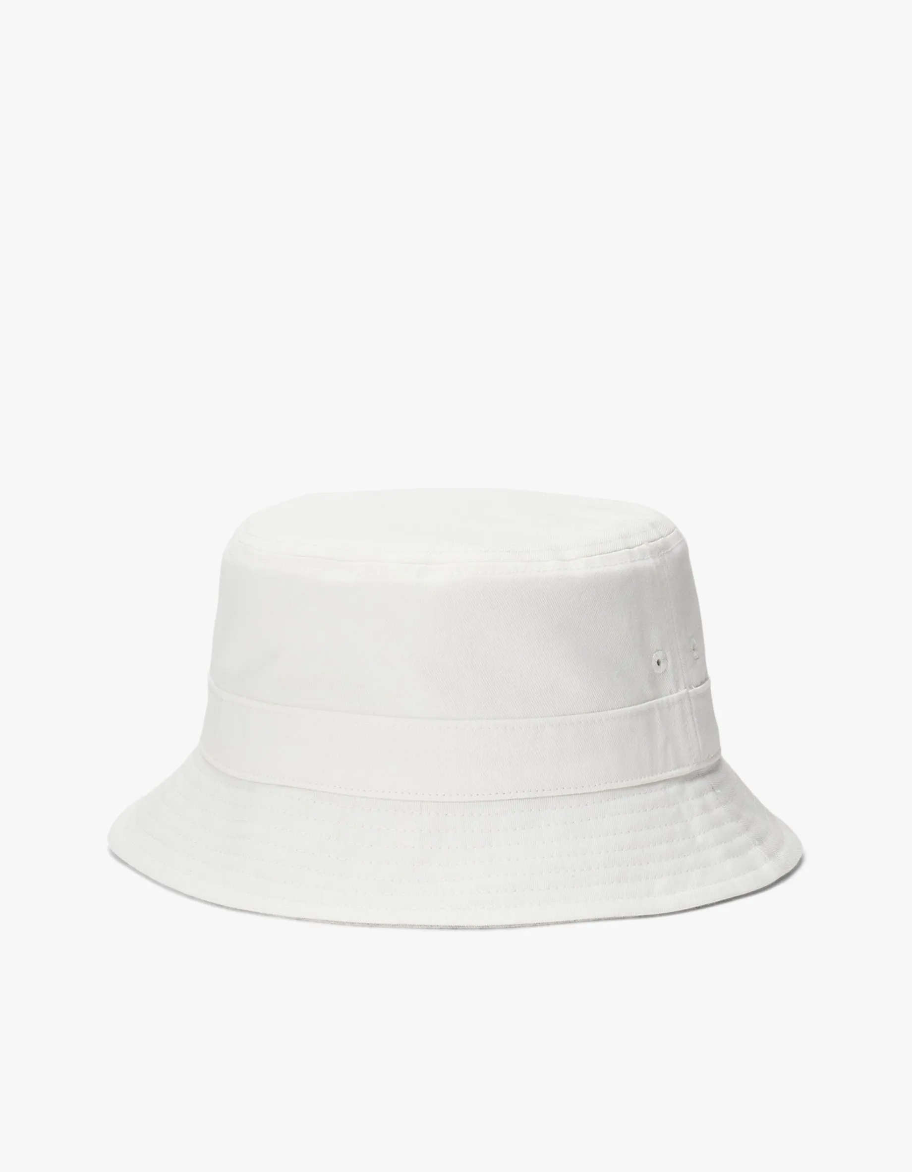 Reversible Fleece & Twill Bucket Hat - Deckwash White