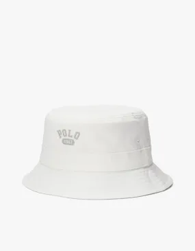 Reversible Fleece & Twill Bucket Hat - Deckwash White