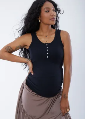 Rib Henley Nursing Tank