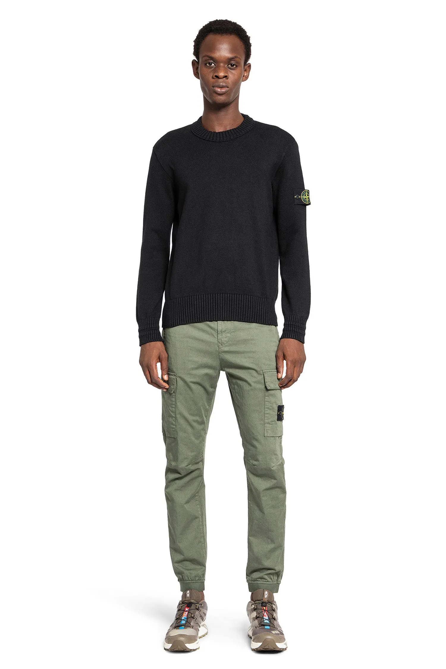 STONE ISLAND MAN BLACK KNITWEAR