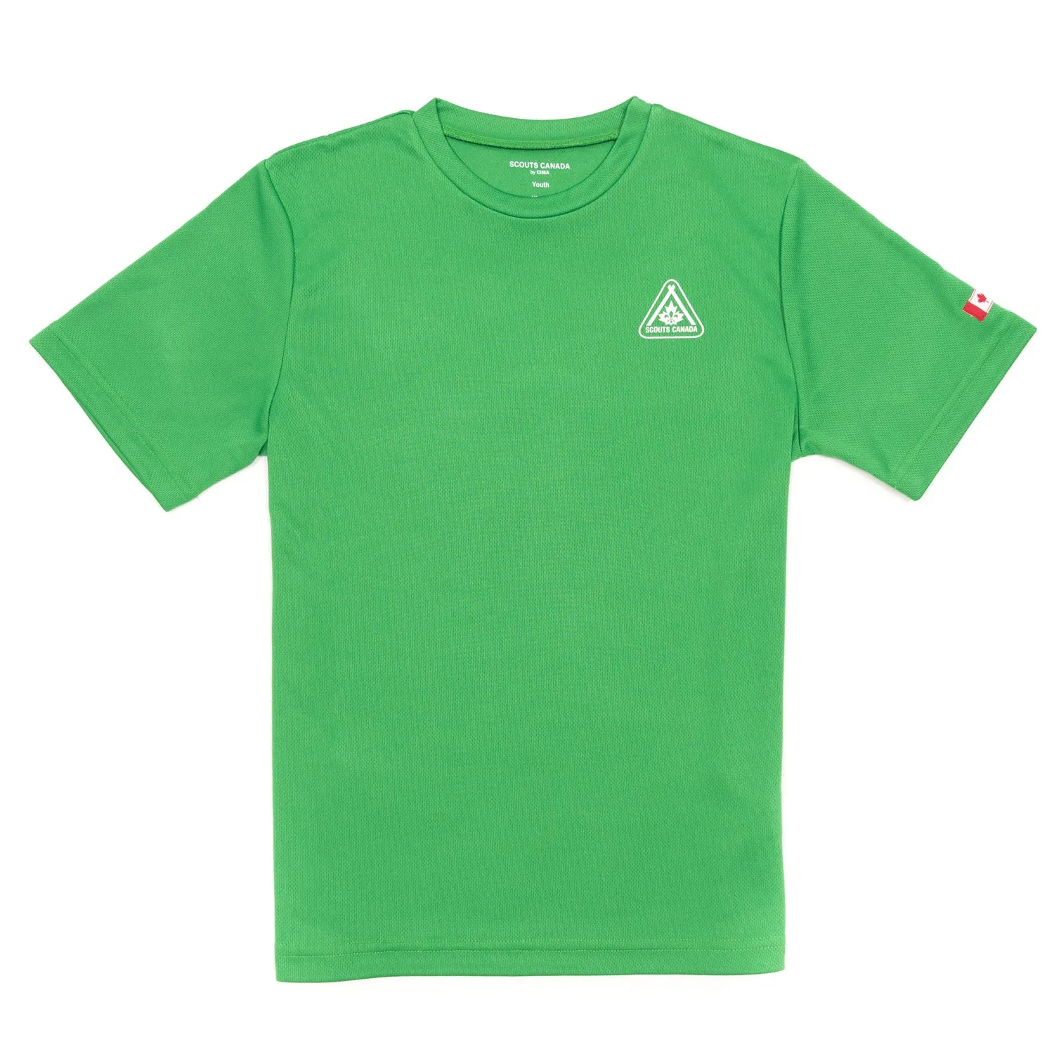 TECH T-SHIRT-SCOUT-GREEN - YOUTH