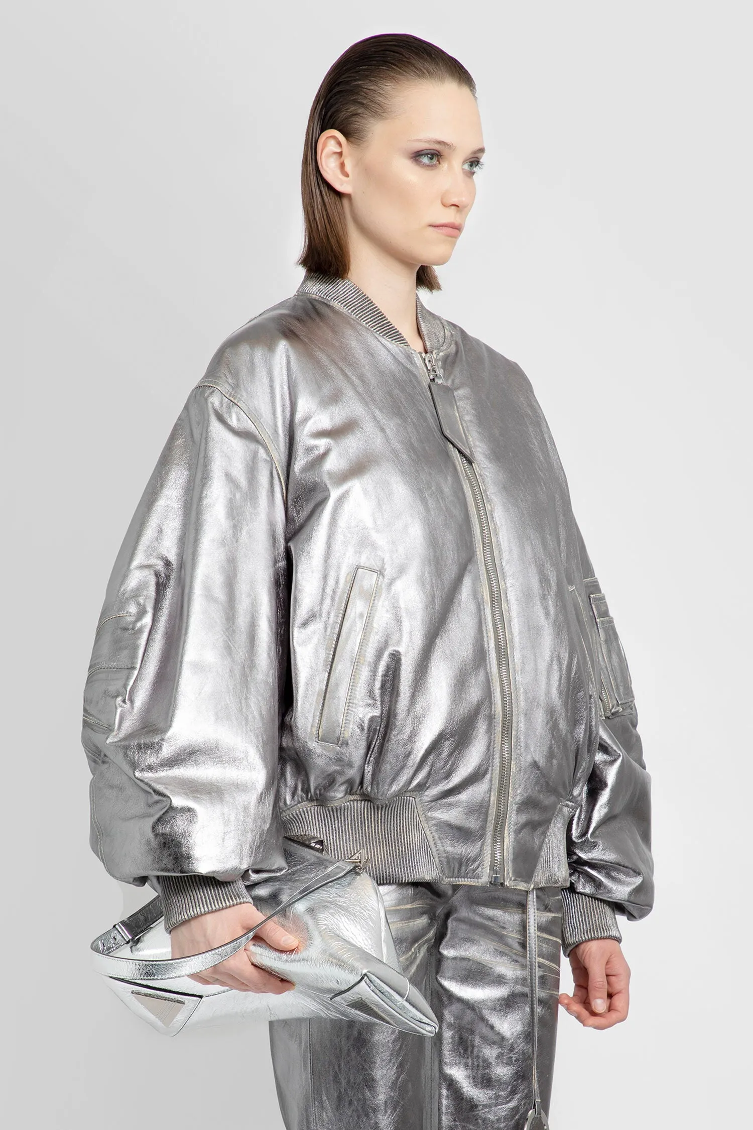 THE ATTICO WOMAN SILVER JACKETS