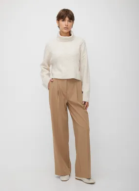 Uptown Cropped Turtleneck Sweater