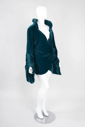 Velvet Robe Wrap Top