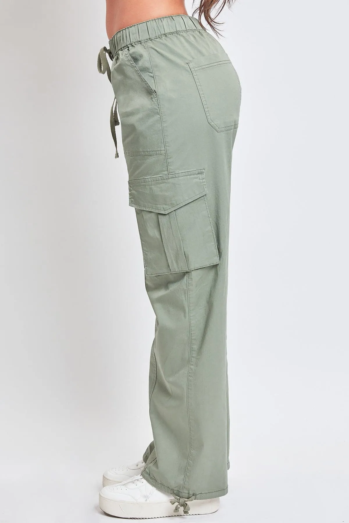 Women's Mid Rise Pull On Cargo Pants