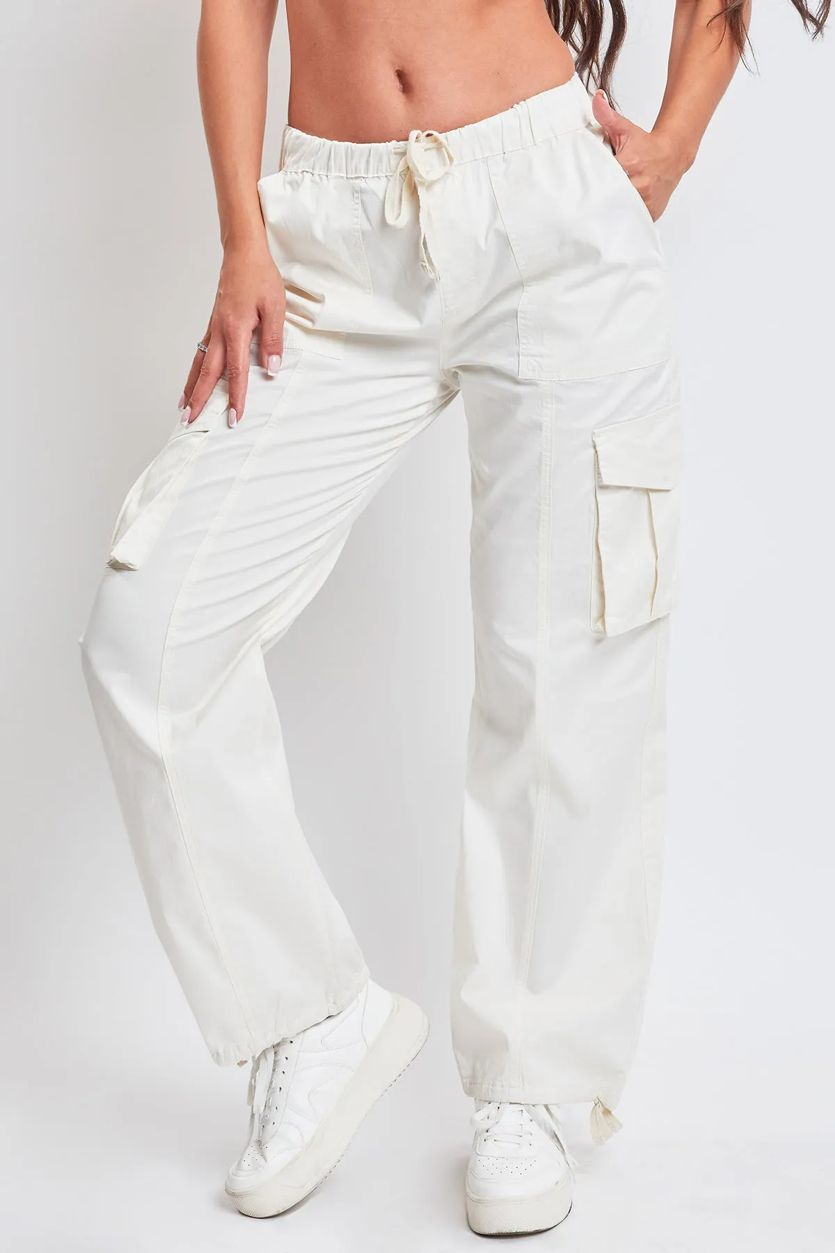 Women's Mid Rise Pull On Cargo Pants